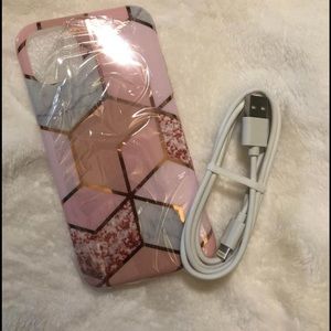 iPhone 11 marble case free cord